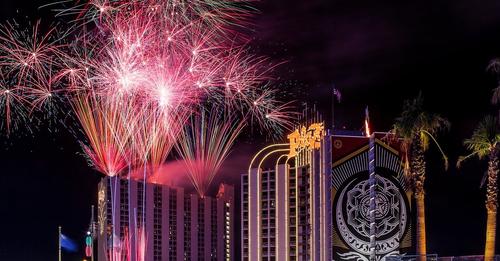 fireworks show at the plaza hotel